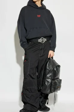 Balenciaga CZARNY Bluza z kapturem