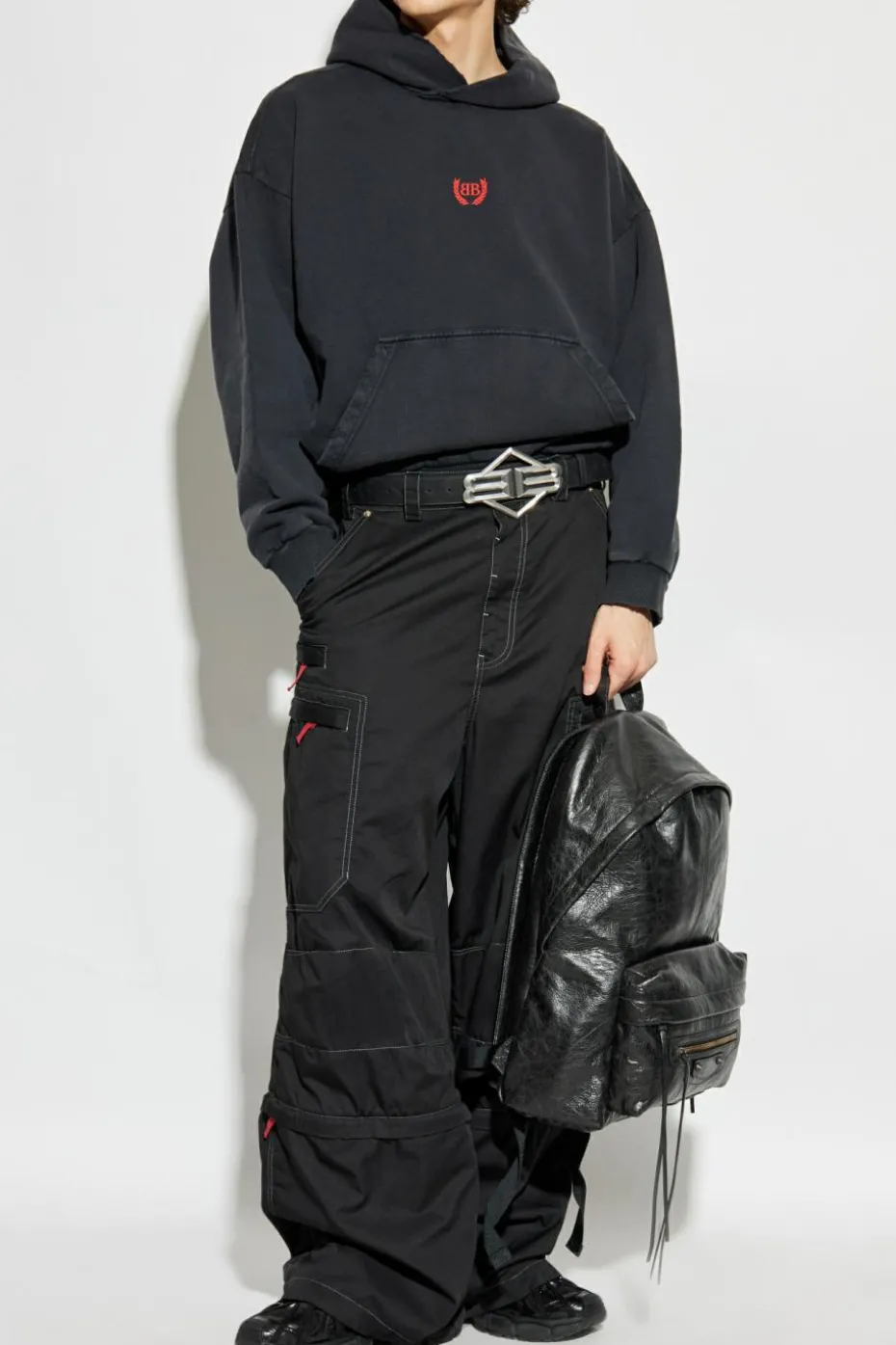 Balenciaga CZARNY Bluza z kapturem