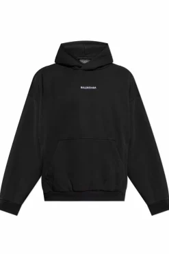 Balenciaga CZARNY Bluza z kapturem