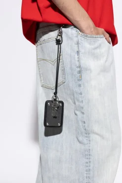 Balenciaga CZARNY Brelok z miejscem na kartę
