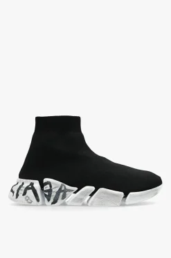 Balenciaga CZARNY Buty ze skarpetą ‘Speed 2.0 graffiti’