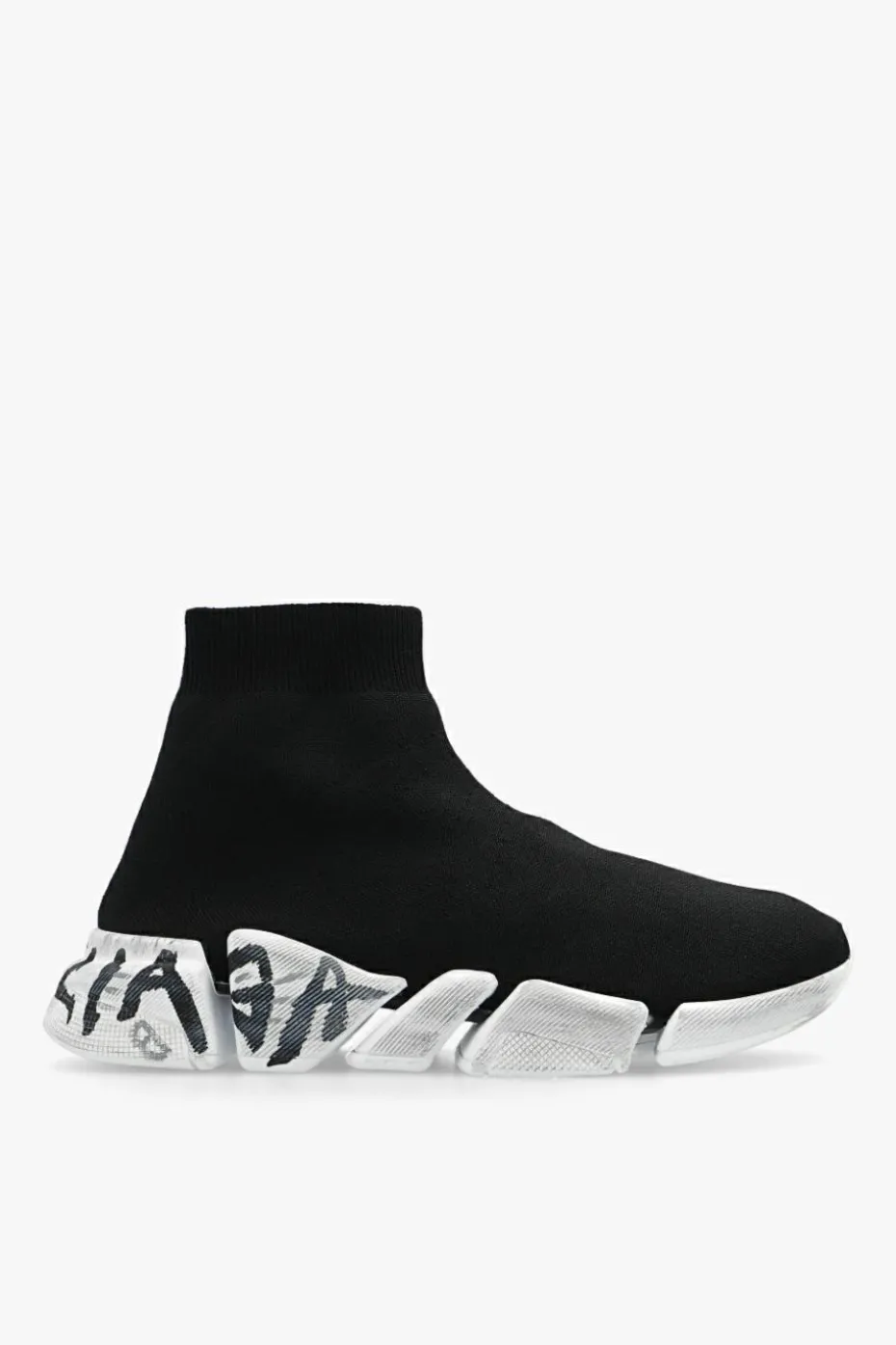 Balenciaga CZARNY Buty ze skarpetą ‘Speed 2.0 graffiti’