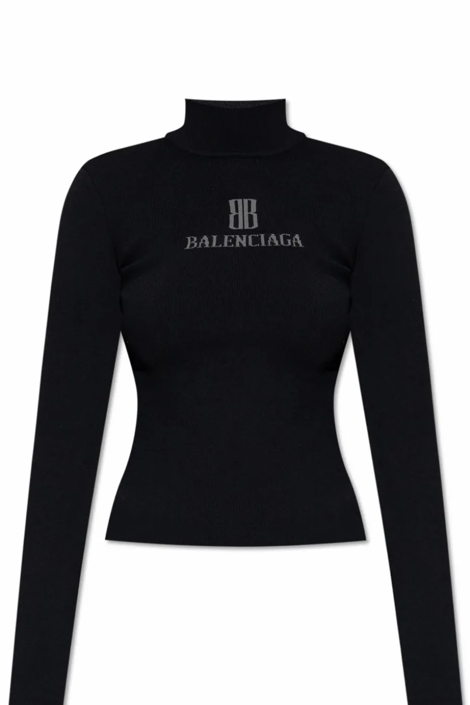 Balenciaga CZARNY Golf z logo