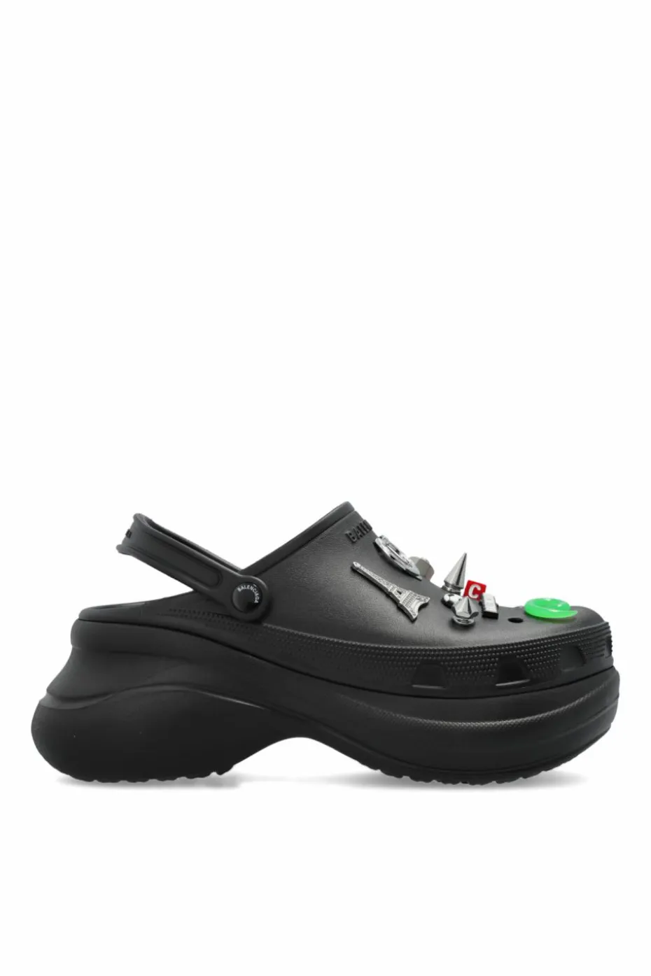 Balenciaga CZARNY Gumowe buty z aplikacjami