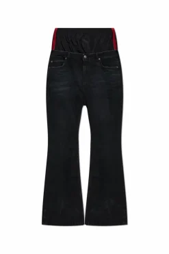 Balenciaga CZARNY Jeansy z rozszerzanymi nogawkami