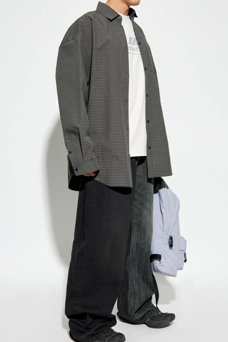 Balenciaga CZARNY Jeansy z szerokimi nogawkami