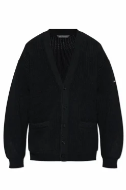 Balenciaga CZARNY Kardigan zapinany na guziki