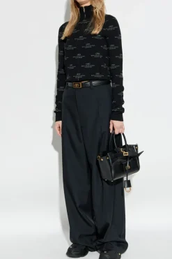 Balenciaga CZARNY Kardigan z logo