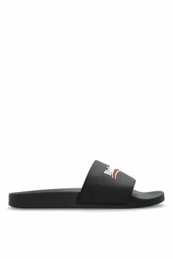 Balenciaga CZARNY Klapki z logo