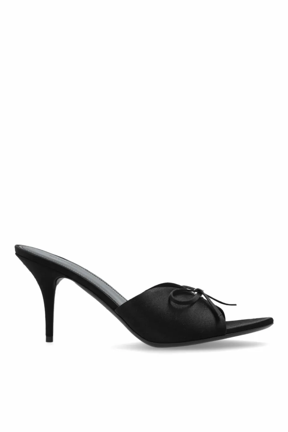 Balenciaga CZARNY Klapki na obcasie `Knife`