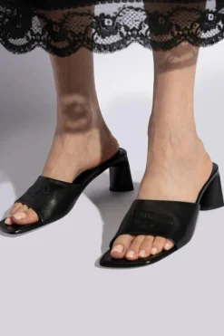 Balenciaga CZARNY Klapki na obcasie