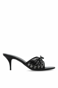 Balenciaga CZARNY Klapki na obcasie ‘Cagole’