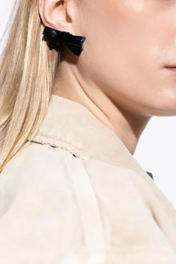 Balenciaga CZARNY Kolczyki w kształcie kokard