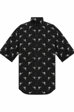 Balenciaga CZARNY Koszula z kieszenią
