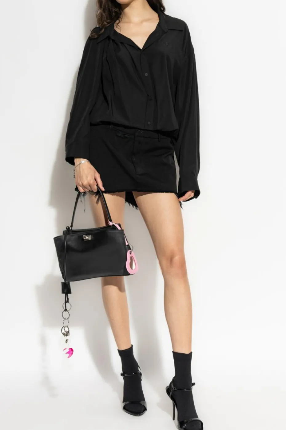Balenciaga CZARNY Koszula z wyszytym logo