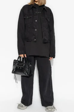 Balenciaga CZARNY Kurtka jeansowa
