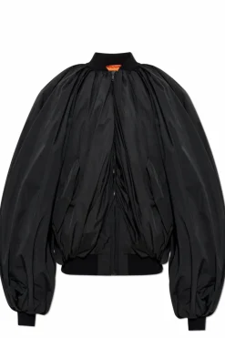 Balenciaga CZARNY Kurtka typu `bomber` z drapowaniem