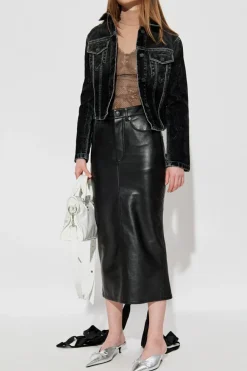Balenciaga CZARNY Kurtka jeansowa