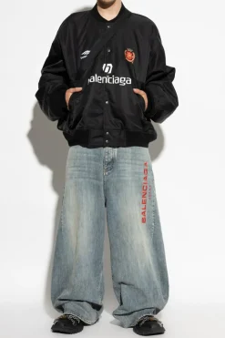 Balenciaga CZARNY Kurtka z logo