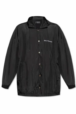 Balenciaga CZARNY Lekka kurtka z logo
