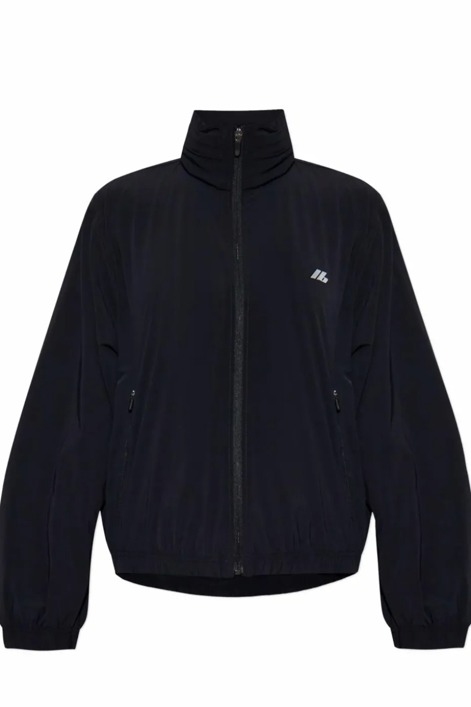 Balenciaga CZARNY Lekka kurtka z nadrukowanym logo