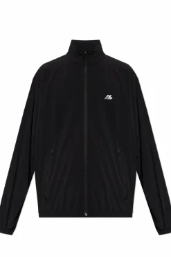 Balenciaga CZARNY Lekka kurtka z nadrukowanym logo