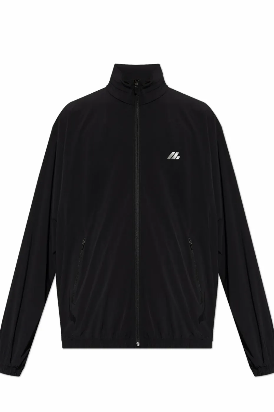 Balenciaga CZARNY Lekka kurtka z nadrukowanym logo