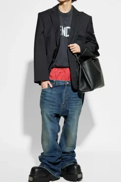 Balenciaga CZARNY Marynarka z logo