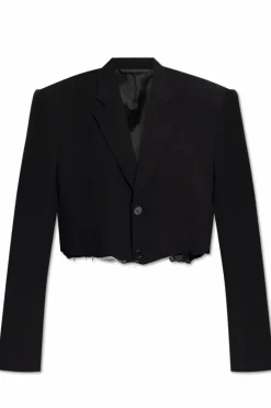 Balenciaga CZARNY Marynarka z efektem `vintage`