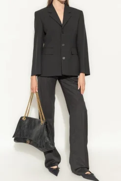Balenciaga CZARNY Marynarka z otwartymi klapami