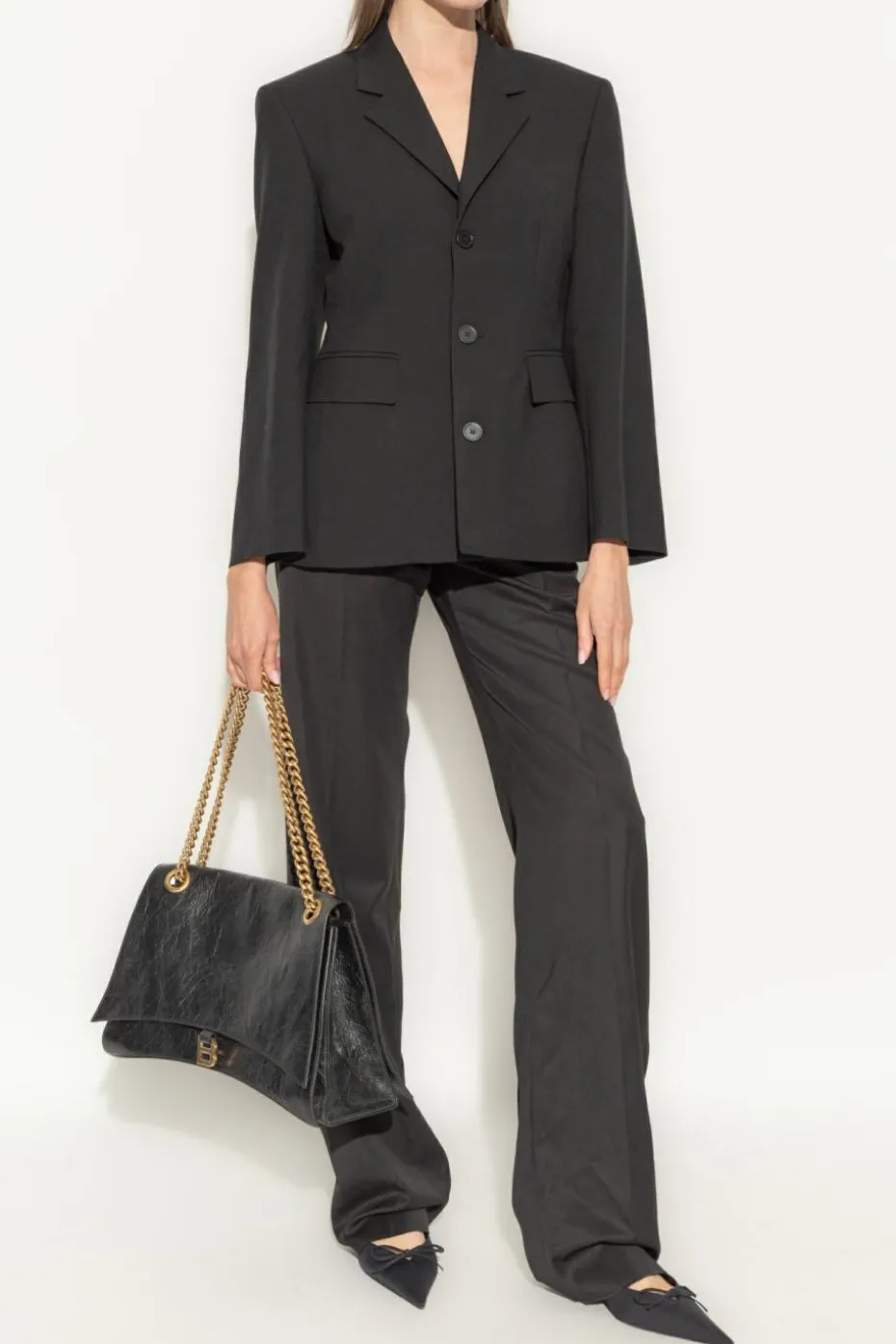 Balenciaga CZARNY Marynarka z otwartymi klapami