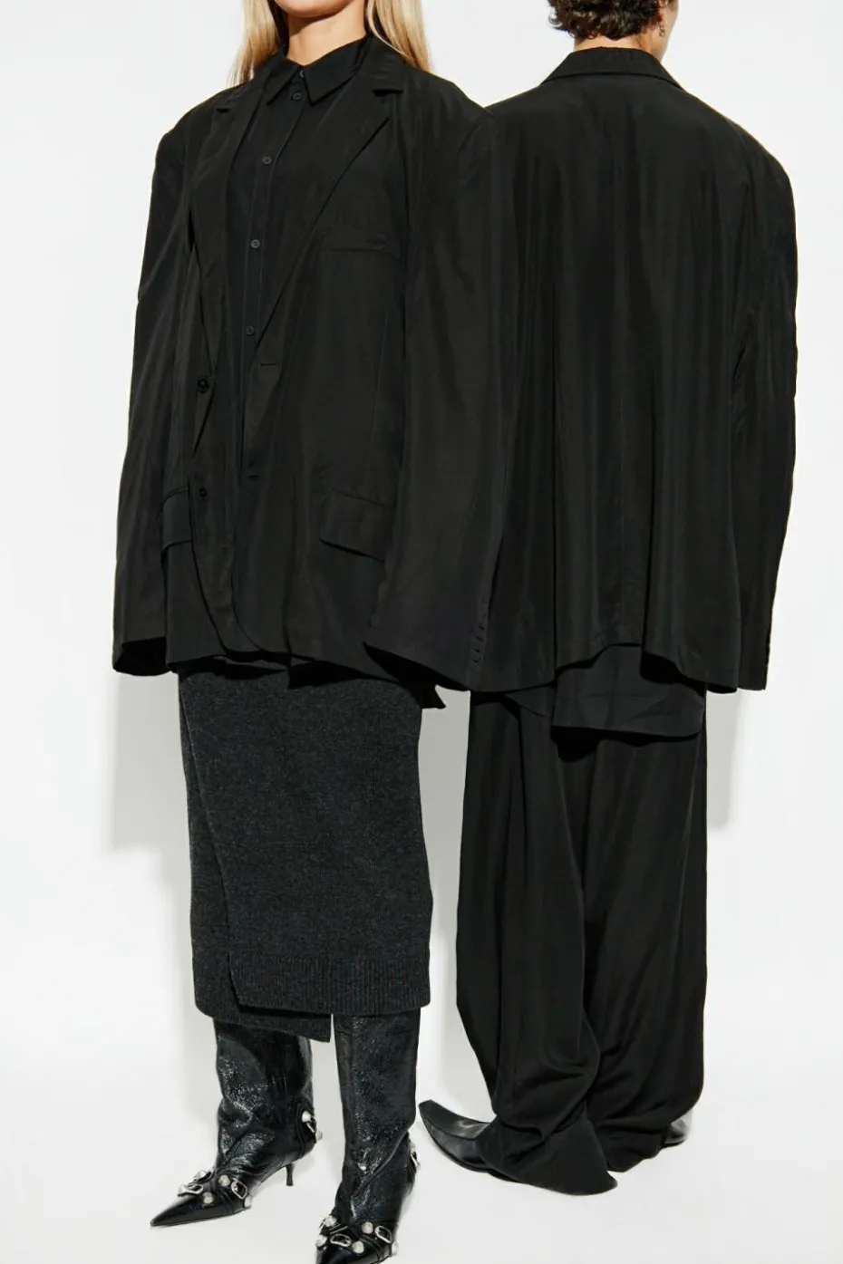 Balenciaga CZARNY Marynarka typu `oversize`