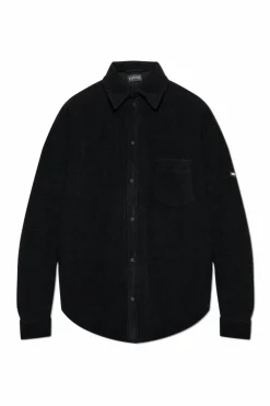 Balenciaga CZARNY Ocieplana koszula typu `oversize`