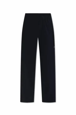 Balenciaga CZARNY Ortalionowe spodnie z nadrukowanym logo
