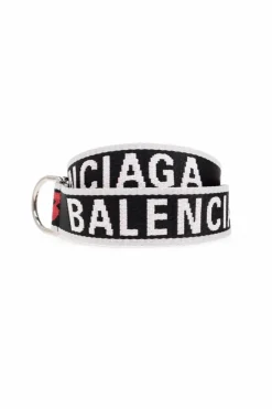Balenciaga CZARNY Pas z logo