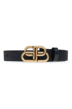 Balenciaga CZARNY Pasek z logo
