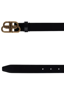 Balenciaga CZARNY Pasek z logo