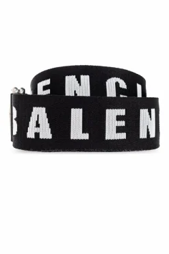 Balenciaga CZARNY Pasek z logo