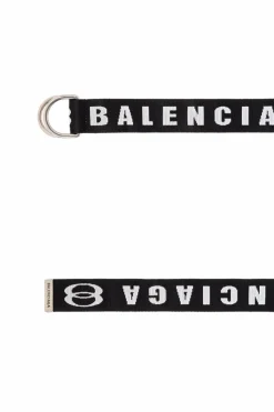 Balenciaga CZARNY Pasek z logo