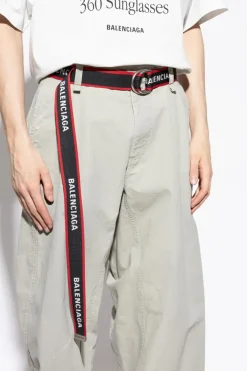 Balenciaga CZARNY Pasek z logo