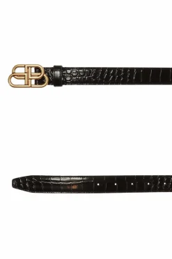 Balenciaga CZARNY Pasek z logo