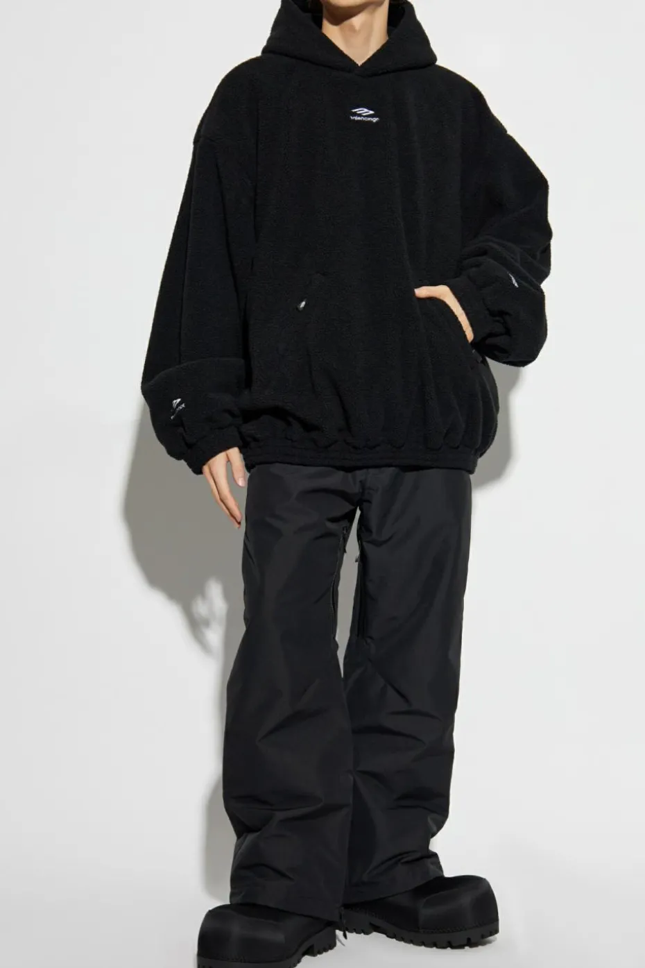 Balenciaga CZARNY Polarowa bluza z kolekcji `Skiwear`