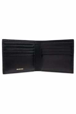Balenciaga CZARNY Portfel z logo
