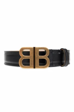 Balenciaga CZARNY Skórzany pasek