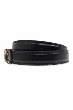 Balenciaga CZARNY Skórzany pasek