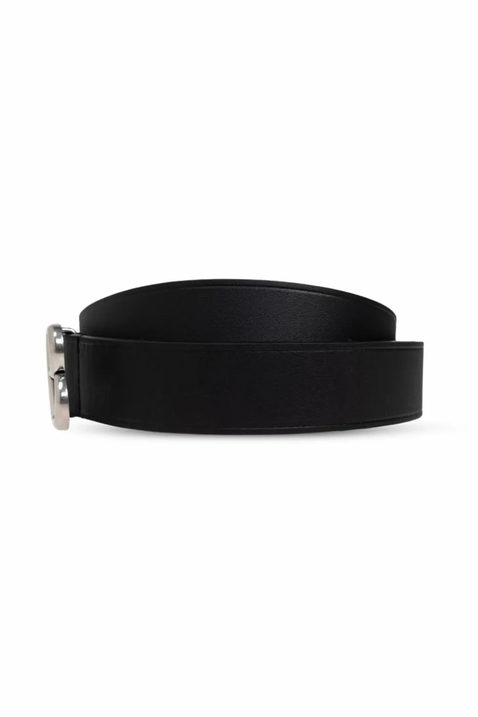 Balenciaga CZARNY Skórzany pasek z logo