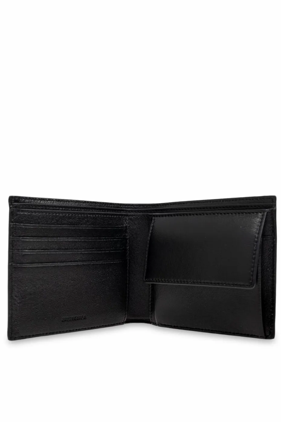 Balenciaga CZARNY Skórzany portfel