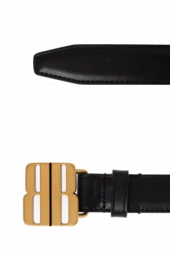 Balenciaga CZARNY Skórzany pasek