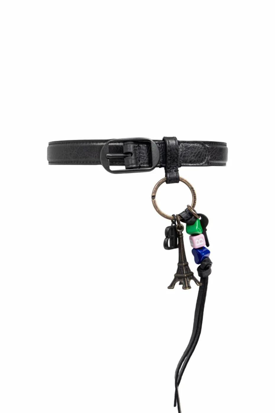 Balenciaga CZARNY Skórzany pasek