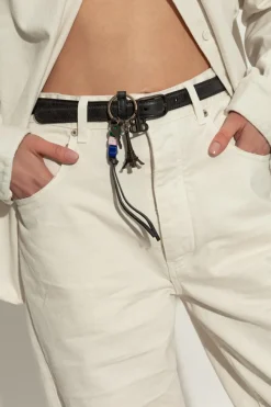Balenciaga CZARNY Skórzany pasek